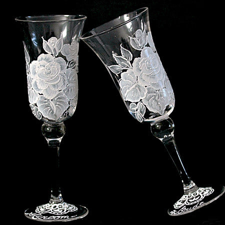 Personalized Wedding Wine Glasses