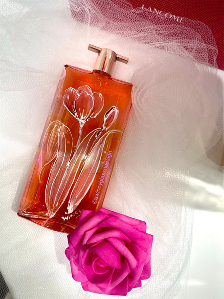 Painted Tulips Perfume Bottle for brides, bridesmaids, mother-of-the-bride, 
mother-of-the-groom and bridal gifts