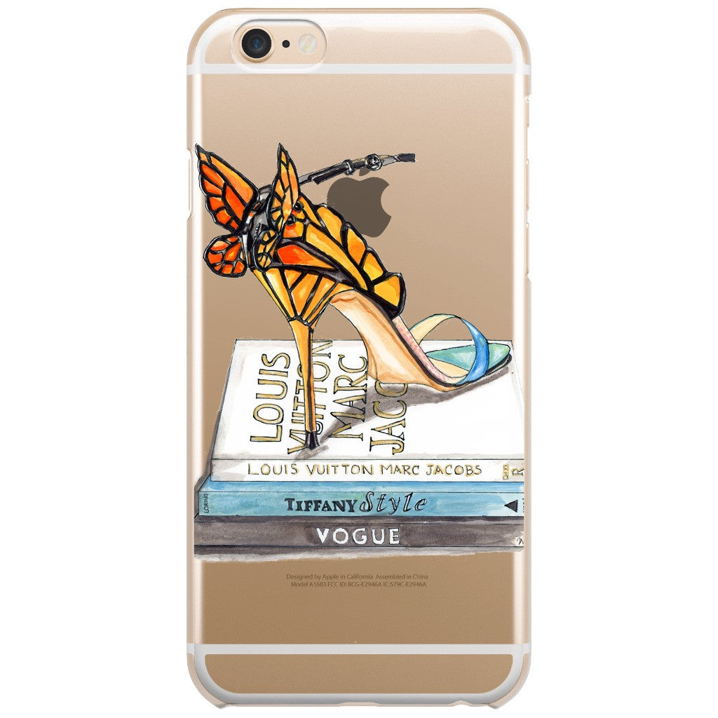 Butterfly Wing Sandal Fashion Illustration Phone Case – A Wincy Glass N  Design