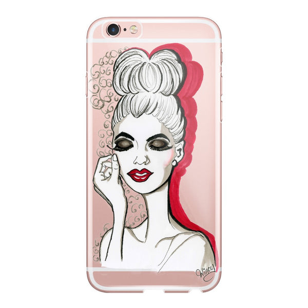 Miss Smokey Fashion Ilustration Phone Cases - A Wincy Glass N Design