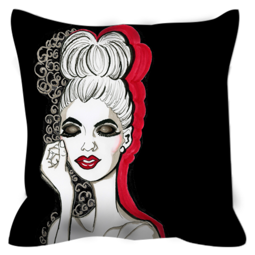 Miss Smokey Throw Pillow - A Wincy Glass N Design