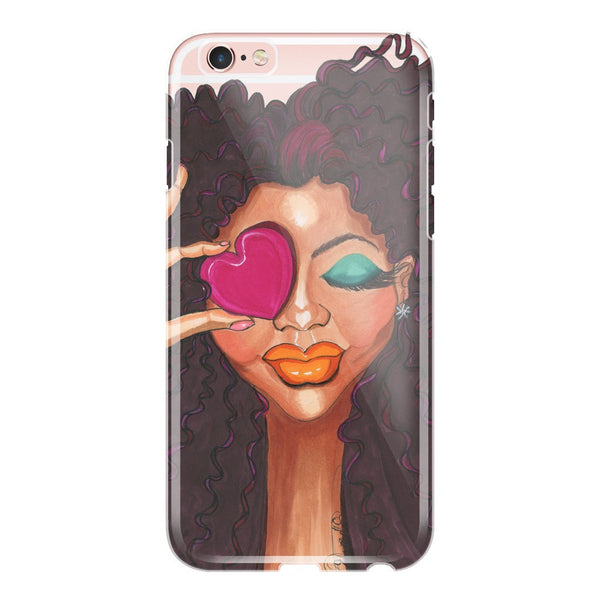Loving Me Fashion Illustration Phone Cases - A Wincy Glass N Design