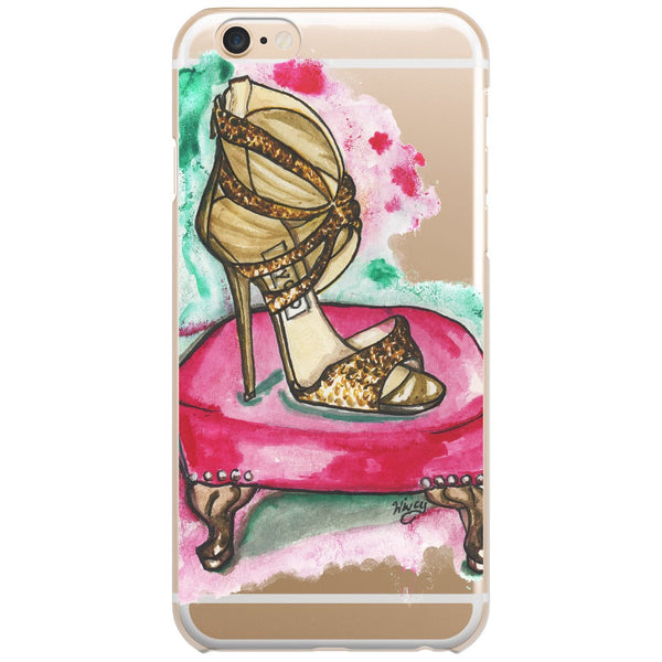 Glitter Sandal Fashion Illustrated Phone Case - A Wincy Glass N Design