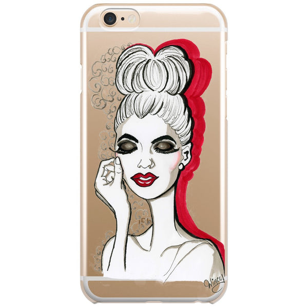 Miss Smokey Fashion Ilustration Phone Cases - A Wincy Glass N Design