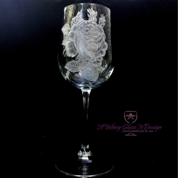 Hand Engraving - A Wincy Glass N Design